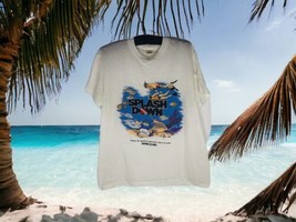 Splash Down Tshirt Sz L Bahama Islands Premier Disney Vtg Cruise Snorkel Fish - £56.31 GBP