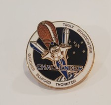 Collectible NASA STS-8 Space Shuttle Challenger Lapel Hat Pin First Nigh... - £15.32 GBP