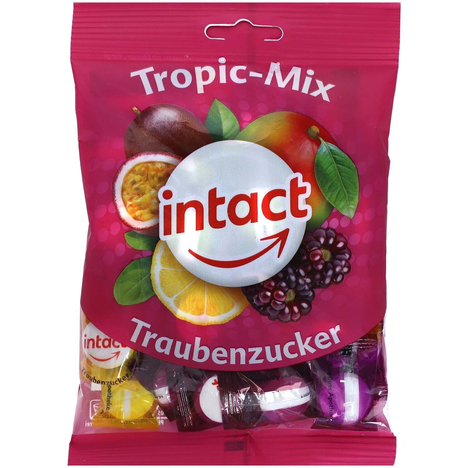 INTACT Hard pressed sugar candies TROPICAL MIX Brause-Traubenzucker FREE... - $8.90