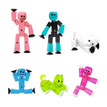 Stikbot Family Pack, Set Of 6 Stikbot Collectable Action Figures, Includes 2 Sti - £45.55 GBP