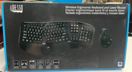 Adesso Tru-Form Media 1500 - Wireless Ergonomic Keyboard and Laser Mouse - £55.52 GBP