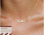 Mothers Day Gift for Mom Wife, Mama Necklace for Women Trendy 14K Gold P... - $21.51