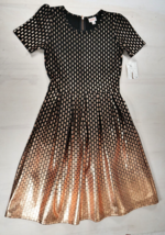 LuLaRoe  Elegant Amelia Black to Copper Ombre Holiday Party Dress Wms Large New - £53.15 GBP