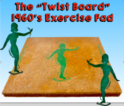 &quot;The Twist Board&quot; 60&#39;s TV Fad Product: Slim Your Body While Doing The Tw... - $25.19