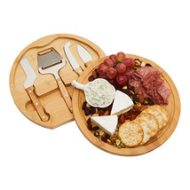 Cheese Cutting Board Set And 4-Piece Knife Tools For Charcuterie, 10.2 X 1.5 In - £41.68 GBP