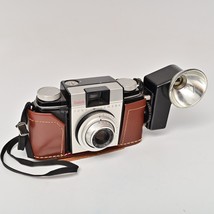 Kodak Pony II Vintage 35mm Film Camera w/ Leather Case, Strap and Flash - £14.93 GBP