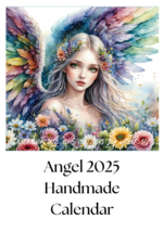 Angel 2025 Wall Calendar, A4, One Month View, Handmade Design, Uplifting... - $16.68