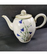 Volkstedt Elfenbein Germany Bluebell Floral Porcelain Teapot Coffee Pot - $1,382.74 MXN