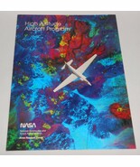 NASA Ames HIGH ALTITUDE AIRCRAFT PROGRAM 8 1/2 x 11 Fold Out 4 pgs - $27.79 CAD