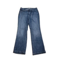 Eddie Bauer Curvy Trouser Denim Jeans ~ Sz 10 ~ Dark Blue ~ Mid Rise ~31&quot; Inseam - £24.69 GBP