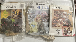 10 Pattern Mixed Lot Crafts Holiday Halloween Christmas Easter Teddy Bears LOW $ - $29.07