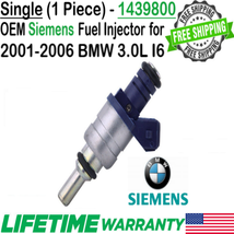 OEM 1/Piece Siemens Fuel Injector For 2001, 02, 03, 04, 05, 2006 BMW X5 3.0L I6 - $49.49