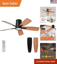 Versatile 42-Inch Ceiling Fan – Modern Remote-Controlled Fan with LED Light - $74.99