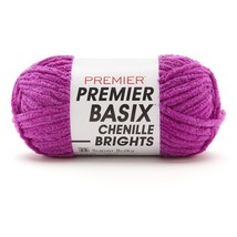 Premier Basix Chenille Brights Yarn-Bright Violet 2126-26 - £13.46 GBP