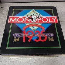 1985 Parker Brothers 1935 Commemorative Monopoly Board Game Tin COMPLETE - $50.00