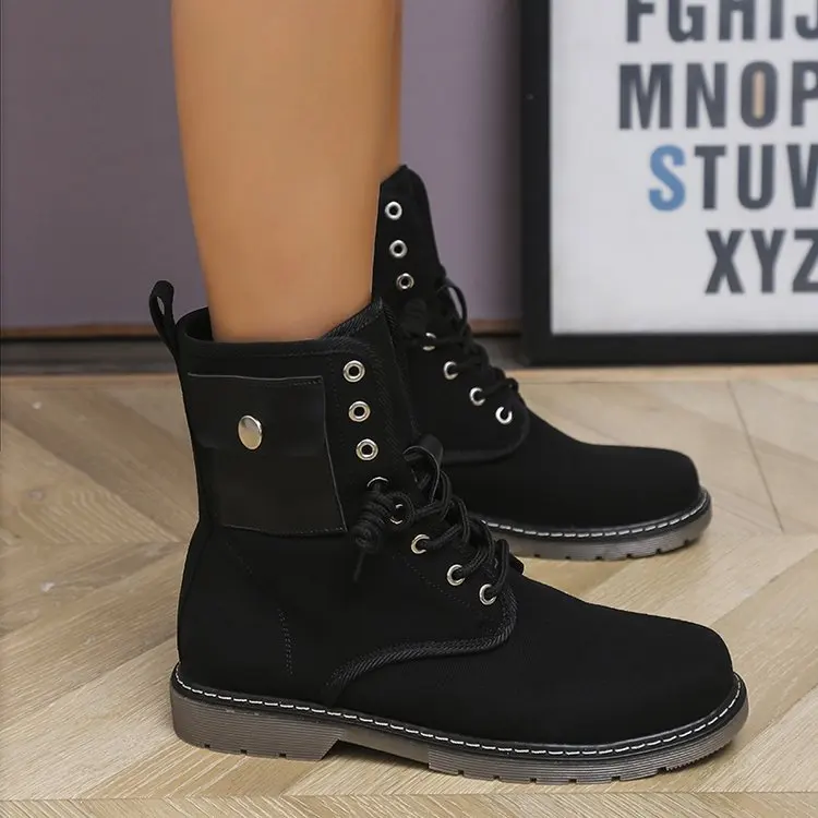 Autumn  Boots Women&#39;s  wild Casual High PU Ankle Boots For Women Zapatos De Muje - £106.06 GBP