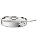 All-Clad D3 18/10 Stainless  Steel 6-qt saute pan with lid - $3,501.23 MXN