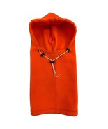 Vintage P Brand Orange Hunting Hood Hat Pullover Long Neck Slip-On USA-Made - $22.76