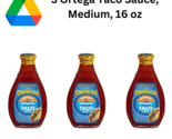 Ortega Taco Sauce, Medium, 16 oz, Pak Of 3  - $9.00