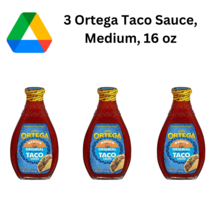 Ortega Taco Sauce, Medium, 16 oz, Pak Of 3  - £7.17 GBP