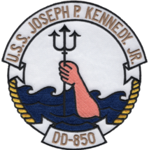 5&quot; Navy Uss Joseph P Kennedy Jr DD-850 Embroidered Patch - £22.80 GBP