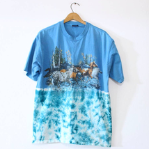 Vintage Wild Horses Tie Dye T Shirt XL - £32.68 GBP