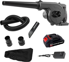 Leaf Blower Cordless With Battery And Charger, Handheld, Dust/Snow Blowing - £40.61 GBP