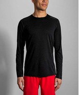 MSRP $50 Brooks Black Ghost Long-Sleeve Tee Black Size XS - $416.04 MXN