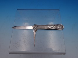 Medallion by Wood &amp; Hughes Coin Silver Pocket Knife 5 1/4&quot; (#7739) - $167.31