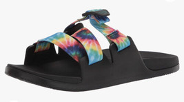 Chaco Women&#39;s CHILLOS Slide Sandal Dark Tie Dye Women’s Size 6 - £27.81 GBP