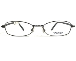 Nautica N7064 029 Eyeglasses Frames Black Grey Rectangular Full Rim 50-17-140 - £36.99 GBP
