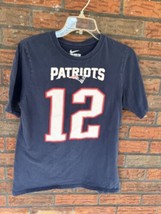 Youth Jersey XL Nike Tee New England Patriots Tom Brady #12 Shrt Sleev B... - $9.50