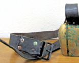 Antique Swiss Hand Forged Copper Cowbell With Leather Strap  - $167.31