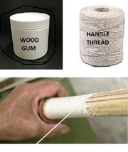 Nylon Cricket Bat Handle Thread with wood glue ,  BEST QUALITY FREE SHIP... - £21.35 GBP