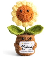 Mini Retirement Sunflower Crochet with Positive Card - Not My Problem An... - €24,66 EUR