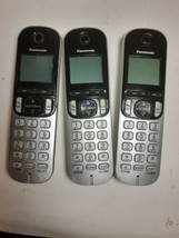 Lot of 3 Panasonic KX-TGCA21 Cordless Phone - For parts or repair - defe... - £12.58 GBP