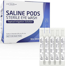 JFA Sterile Saline Eye Wash Wound Pods 20ml x 30 - $12.52