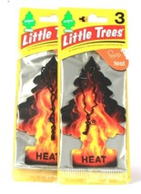 2 Packages Little Trees Freshen Your Life Heat 3 Count Air Fresheners Mu... - $15.99