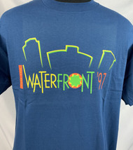 Vintage Waterfront T Shirt 1997 Rockford Music Festival Medium USA 90s - £15.67 GBP