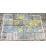 Vtg Radio Amateurs Prefix Map Of World Callbook For Ham Radio Operators.... - $30.98 CAD