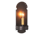 Metal Foot Sconce Tin Wall Light Fixture Handmade in USA, Kettle Black - £48.07 GBP