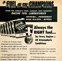 1949 Aviation Spit-Fire Model Airplane Fuel Advertisement Francisco Labs - $24.99