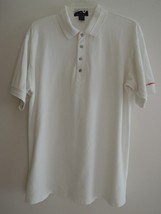 Mens Polo Shirt Size M - DUPONT Capital Management Logo S/S White Golf Shirt EUC - £11.36 GBP