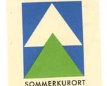 Feldbergerhof Luggage Label Wintersport Schwarzwald Germany - $11.88