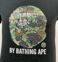 A Bathing Ape T Shirt Bape Ape Logo Tee Black Men’s Small Crew Hip Hop - £31.45 GBP