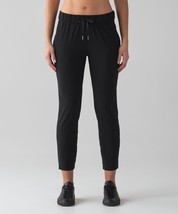 Lululemon On The Fly Pants Size 8 Yoga Workout First Release Black - £41.95 GBP