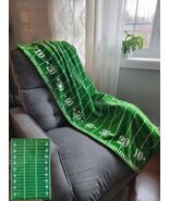 Football Field Plush Blanket Throw 40x67 ~Super Soft &amp; Cozy~ - $45.00
