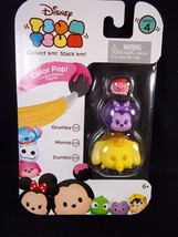 Disney Color Pop Tsum Tsum 3 pack Series 4 Dumbo Minnie Grumpy #2 - £7.98 GBP