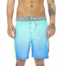 HURLEY Mens Phantom Fastlane Flashback Swim Shorts Aurora Green Bermuda Swimming - £34.73 GBP