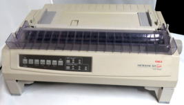 Oki Microline 321 Turbo 9 Pin Dot Matrix Printer D22810A W/ Power Cord &amp;... - $296.95